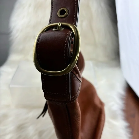 VINTAGE COACH Bleecker Tattlersall Duffel Shoulder Hobo bag - Picture 3 of 14